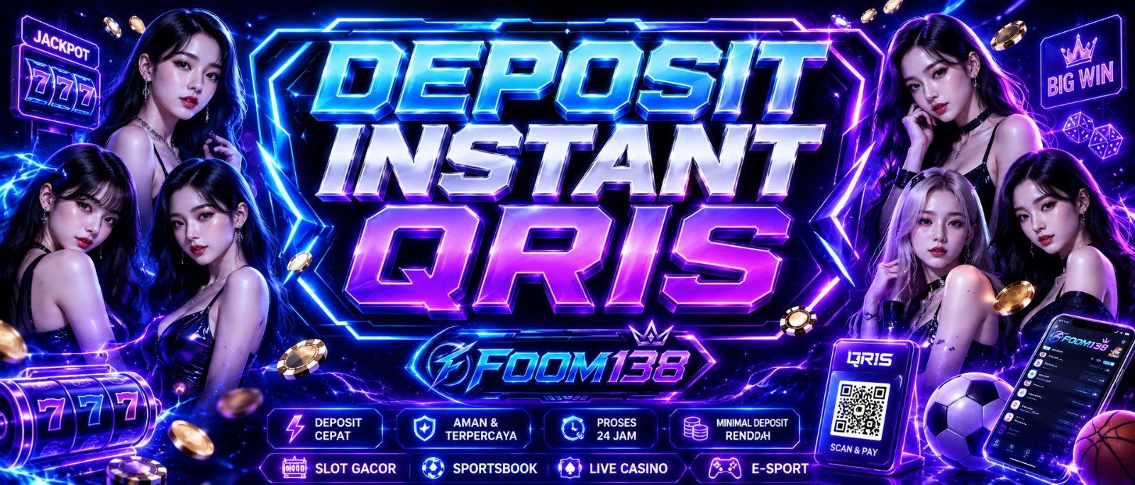 WELCOME BONUS  50% QRIS